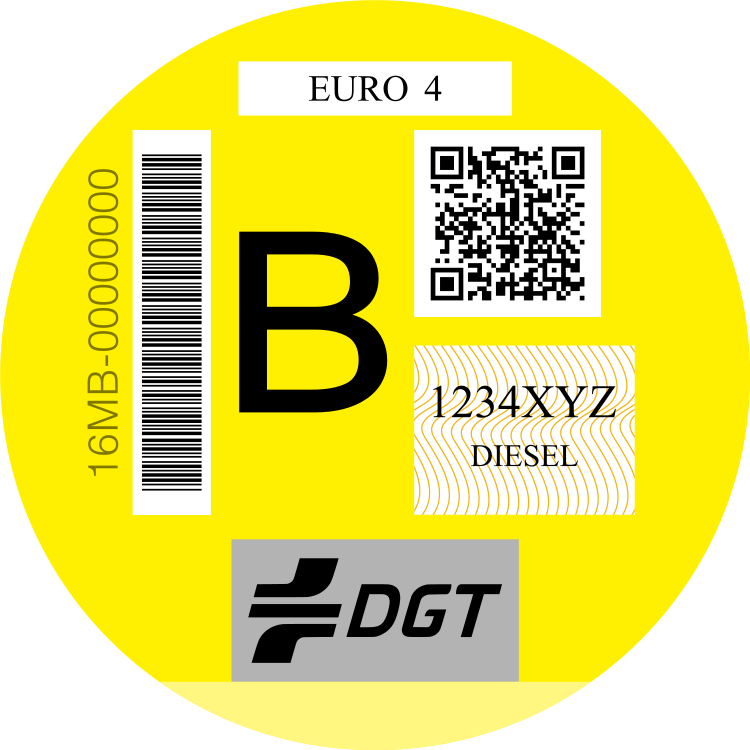 Etiqueta DGT B