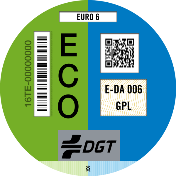 Etiqueta DGT ECO